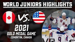 Canada vs. United States | 2021 WJC Gold Medal Game | Extended Highlights