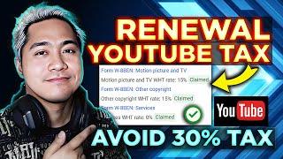 Youtube Tax Expired 2024 RENEWAL -30% US TAX (Tagalog) Tutorial | IWAS 30% TAX sa Sahod Gawin Mo to!