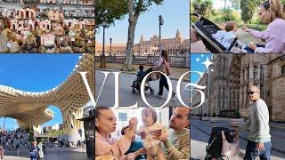 TURISMO por SEVILLA  + PRUEBO el GINGERBREAD LATTE de STARBUCKS ️ + COMPRA en MERCADONA  | #vlog