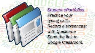 The Typing Test - Practice your typing skills - Screencast w/ Quicktime - Upload to Google Classroom