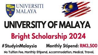 Study in Malaysia | 500 Fully Funded Scholarship | University of Malaya Scholarships 2024