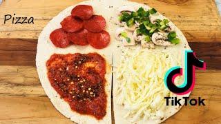 Tiktok Tortilla Wrap Hack | life-changing TIK TOK tortilla wrap hack | PIZZA wrap hack | PIZZA Lunch