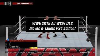 WWE 2K15 All WCW DLC Moves & Taunts PS4 Edition!