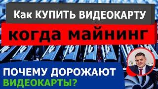 Как купить видеокарту во время майнинга. Почему видеокарты подорожали 2021