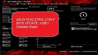 ASUS ROG STRIX Z790-F BIOS UPDATE V2801