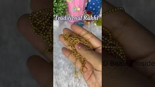 DIY traditional Rakhi handmade rakhi ideas #dbeautyinside9 #diy #craft #youtubeshorts #rakhi