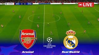 LIVE : ARSENAL vs REAL MADRID - UEFA Champions League 2025 | Full Football Match -PES 25 Simulation