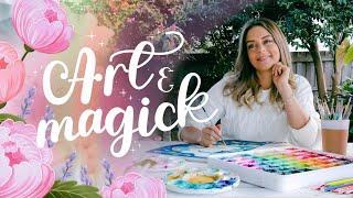 Art & Magick  Painting with an Australian Cottage Witch