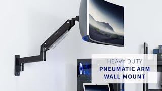 MOUNT-V101G1 Pneumatic Arm Single Ultrawide Monitor Wall Mount by VIVO