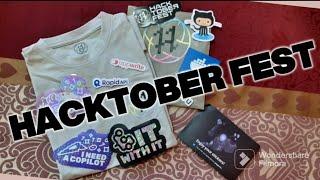 HACKTOBER FEST 2022 SWAGS UNBOXING | GIRL WITH THE WINGS | #hacktoberfest #swags #unboxing