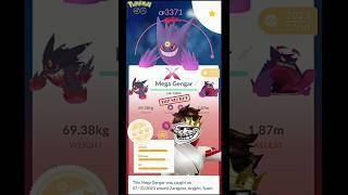 OMG  Gengar To Mega Gengar  Evolution  #shorts #viral #pokemongo #youtubeshorts