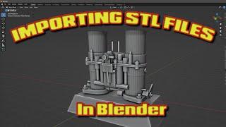 Importing STL files into Blender - With Audio #shorts