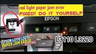 SOLVED! RED LIGHT BLINKING ERROR ALL MODEL EPSON L220, L120, L380, L3210, L3110 PaperJam error