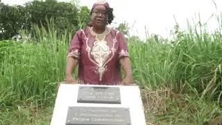 Professor Anita M Diop visits to Ruben UM Nyobe gravesite, Eseka, Cameroon