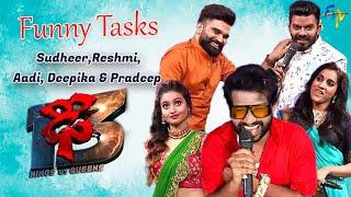 Sudheer ,Rashmi,Hyper Aadi, Deepika & Pradeep | Funny Tasks | Dhee 13 | Kings vs Queens | ETV Telugu