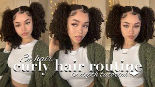 CURLY HAIR ROUTINE || 3c hair type | in depth tutorial