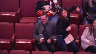 Anaheim Ducks Fans Dance Battle at Honda Center