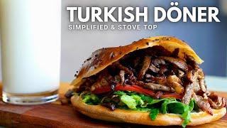 Turkish Doner Kebab You Can Actually Make at Home, even on Stove-top!