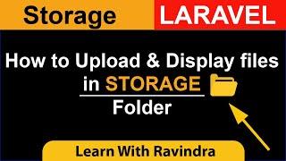 Laravel image upload and display in Storage Folder | Laravel storage upload file | Laravel Storage