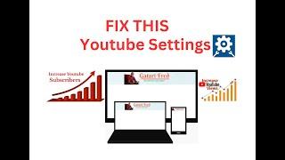 Settings 5 za YouTube zigufasha kongera Views, subscribers, @Gatarifred #youtube #tiktok