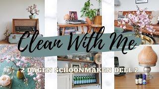 CLEAN WITH ME NEDERLANDS | Eetkamer, woonkamer & keuken schoonmaken | JIMS&JAMA