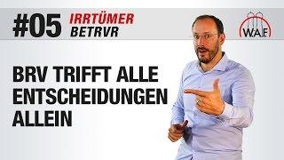 BetrVG Irrtümer #5 - Der Betriebsratsvorsitzende trifft alle Entscheidungen allein | Betriebsrat