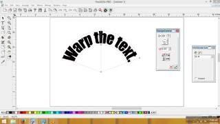 How to curve the text in Flexi Sign Pro Distort the text warp