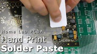 How to Apply Solder Paste for DIY PCB Assembly Project #soldering #engineering #homemade