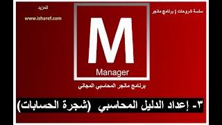 سلسلة شروحات |3| برنامج مانجرManager المحاسبي - الدليل المحاسبي او شجرة الحسابات