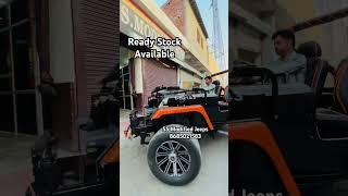 New Modified Jeep Black Orange Jeep ready Stock Available #automobile #jeeplife #jeep #viral