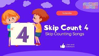 SKIP COUNT FOUR | HeidiSongs: Skip Counting Songs