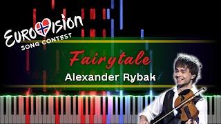 Alexander Rybak - Fairytale  Norway (Eurovision 2009 Winner) [piano tutorial + sheet piano]