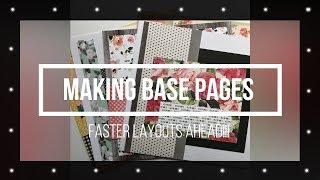 Making Base Pages for Scrapbook Layouts