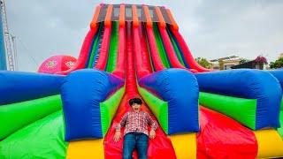 Ali ny world biggest Slide khai first time || Bach Gaye aj to  || Jumbo jump vlog ||