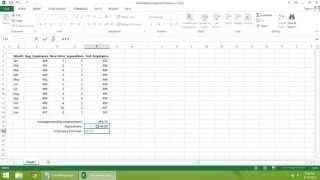 Excel  2013 Tutorial - How to Calculate Employee Turnover