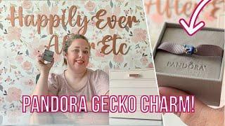 Pandora Metallic Blue Gecko Charm Unboxing and Review