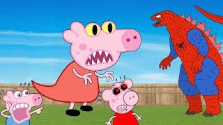 Peppa 1 Hour, Peppa Vs Godzilla, Funny Animations