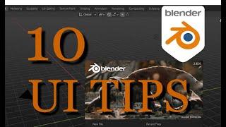 10 Blender UI Tips