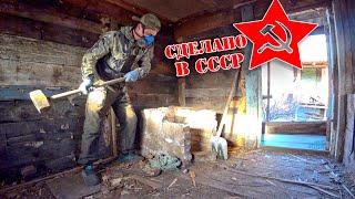 НАХОДКА В СТАРОМ ДОМЕ ! СВЕТ В КОНЦЕ ТОННЕЛЯ ! СЕДЬМОЙ ДЕНЬ ВОССТАНОВЛЕНИЯ ДОМА НА ДАЧЕ ! СТОЛЫЧ