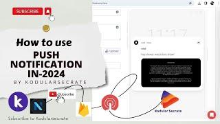 How to use Push notification in Kodular in 2024 | Send Any Notification in your app.
