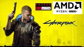 Cyberpunk 2077 - RX 470 OC - Ryzen 5 2600X - 16GB Ram - 1080p - FPS Test 1