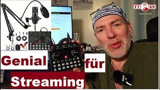 Günstig und genial! Streaming und Podcast Set mit Mischpult, Mikrofon und Halterung! Test deutsch