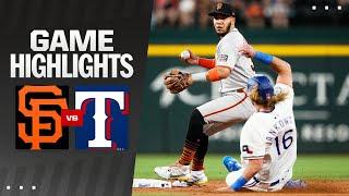 Giants vs. Rangers Game Highlights (6/8/24) | MLB Highlights