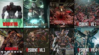 ALL BOSSES REMAKES VS ORIGINALS SIDE BY SIDE GAMEPLAY COMPARISON (RE REMAKE 1, 2, 3, 4 VS ORIGINAL)