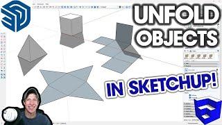 Unfold Objects EASILY in SketchUp with Eneroth Unfold Tool!