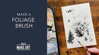 Learn How To Make a Foliage Brush | Watercolor 101 with Sarah Cray of Let's Make Art