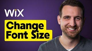 How to Change Font Size on Wix