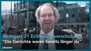 Prof. Christian Böttger (Bahnexperte) zur verschobenen Eröffnung von Stuttgart 21
