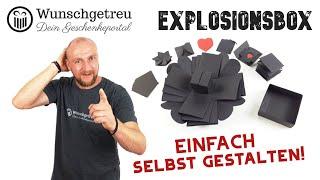 Explosionsbox ► Tolle Grundlage für DEIN DIY-Geschenk!  Check it out! | Wunschgetreu