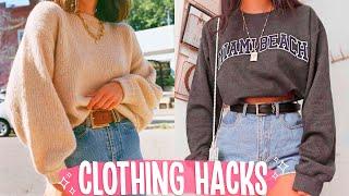15 Clothing Hacks Everyone NEEDS To Try | Fashion Tricks Every Girl Must Know!!